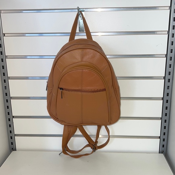 Handbags - 100% Genuine Leather Mini Backpack with adjustable straps